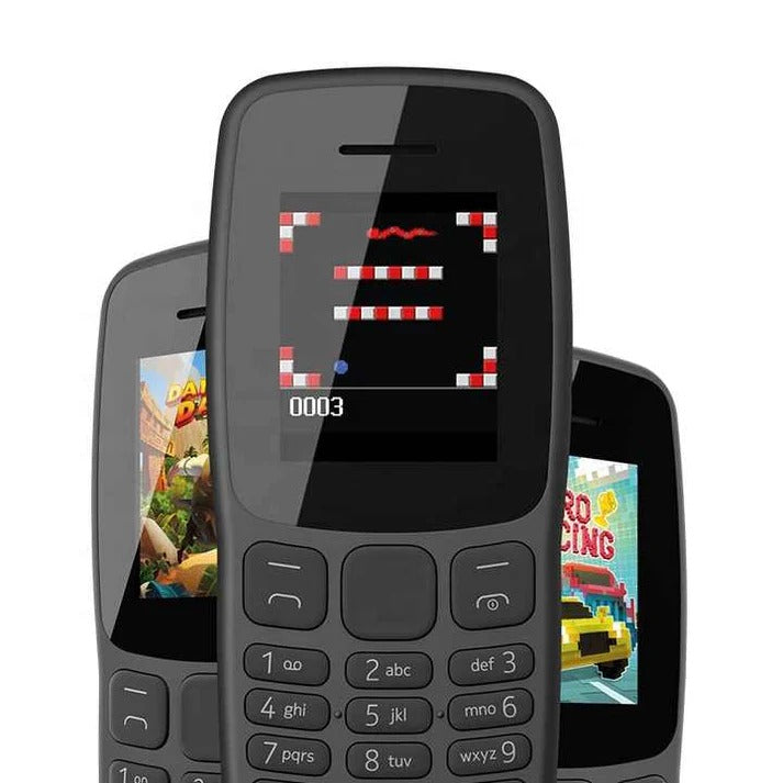 Nokia 106 Dual SIM (PTA Approved) – Box Pack | Long-Lasting Battery | Perfect for Calling (Official PTA Proved)