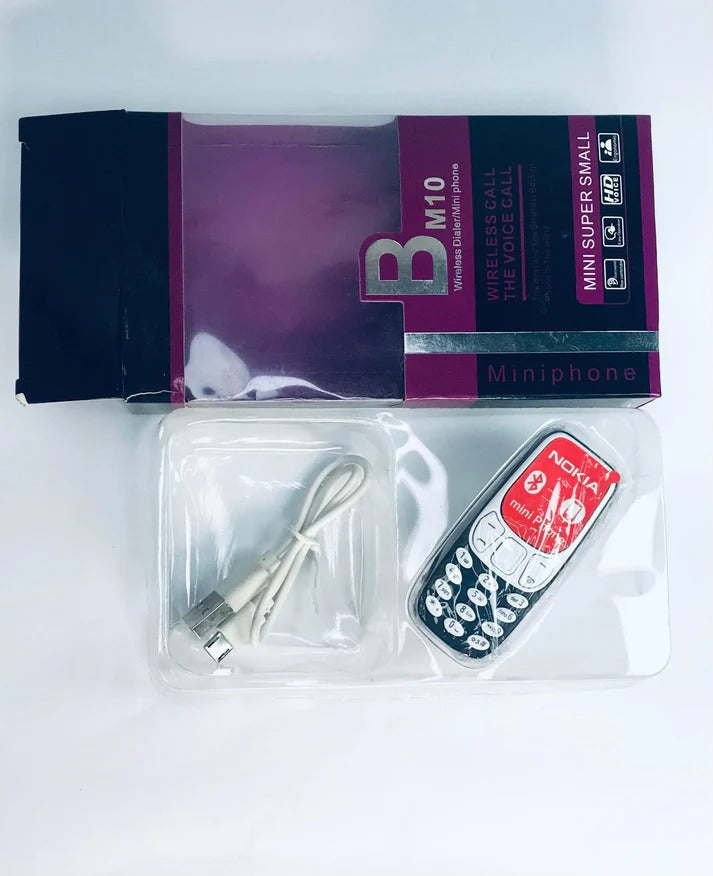 Nokia 3310 Style BM10 Mini Mobile - Finger Size Mobile - Ungli Jitna Mobile - Phone Keypad Mobile, Voice Changer, Auto Call Recording, Small and Easy to Carry