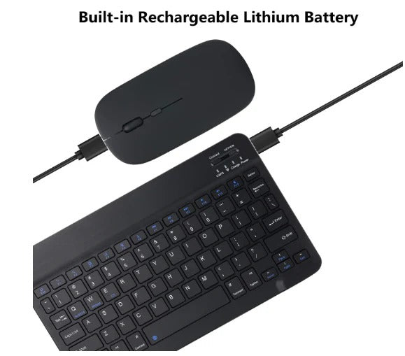 Rechargeable Bluetooth Keyboard and Mouse Wireless Mouse Keyboard Set