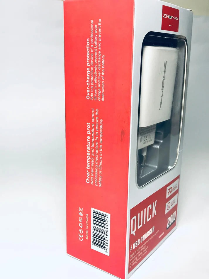 Super Fast Universal Charger – Dual Port (Type-C & USB) for Rapid Charging